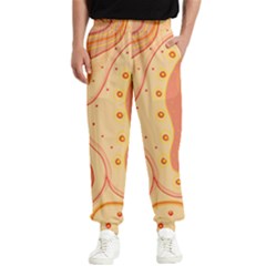 Lines Abstract Colourful Design Men s Elastic Waist Pants