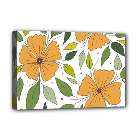 Flower Petal Plant Leaves Deluxe Canvas 18  X 12  (stretched) by Maspions