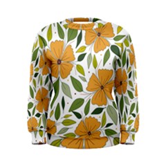 Flower Petal Plant Leaves Women s Sweatshirt