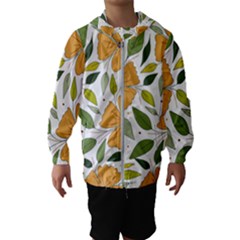 Flower Petal Plant Leaves Kids  Hooded Windbreaker