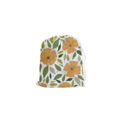 Flower Petal Plant Leaves Drawstring Pouch (xs) by Maspions