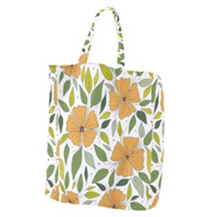 Flower Petal Plant Leaves Giant Grocery Tote by Maspions