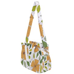 Flower Petal Plant Leaves Rope Handles Shoulder Strap Bag