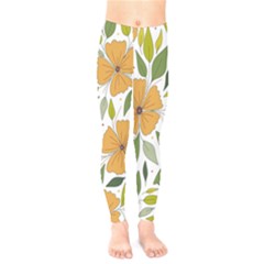 Flower Petal Plant Leaves Kids  Leggings