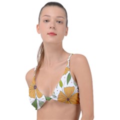 Flower Petal Plant Leaves Knot Up Bikini Top