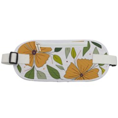 Flower Petal Plant Leaves Rounded Waist Pouch