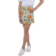 Flower Petal Plant Leaves Kids  Tennis Skirt