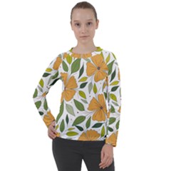 Flower Petal Plant Leaves Women s Long Sleeve Raglan T-shirt