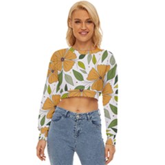 Flower Petal Plant Leaves Lightweight Long Sleeve Sweatshirt