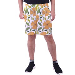 Flower Petal Plant Leaves Men s Pocket Shorts