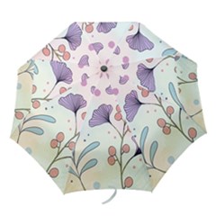 Flower Paint Flora Nature Plant Folding Umbrellas