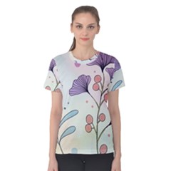 Flower Paint Flora Nature Plant Women s Cotton T-shirt