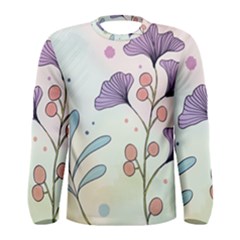 Flower Paint Flora Nature Plant Men s Long Sleeve T-shirt