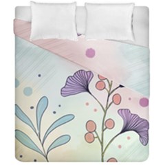 Flower Paint Flora Nature Plant Duvet Cover Double Side (california King Size)