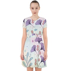 Flower Paint Flora Nature Plant Adorable In Chiffon Dress