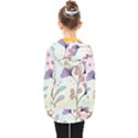 Flower Paint Flora Nature Plant Kids  Double Breasted Button Coat View2