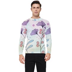 Flower Paint Flora Nature Plant Men s Long Sleeve Rash Guard