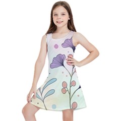 Flower Paint Flora Nature Plant Kids  Lightweight Sleeveless Dress