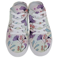 Flower Paint Flora Nature Plant Half Slippers