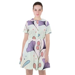 Flower Paint Flora Nature Plant Sailor Dress