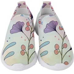 Flower Paint Flora Nature Plant Kids  Slip On Sneakers