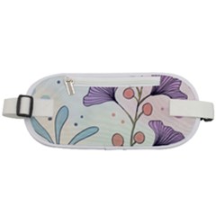 Flower Paint Flora Nature Plant Rounded Waist Pouch