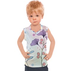 Flower Paint Flora Nature Plant Kids  Sport Tank Top