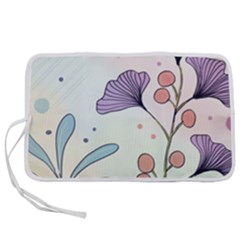 Flower Paint Flora Nature Plant Pen Storage Case (m)