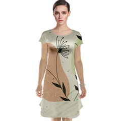 Flora Floral Flower Nature Plant Doodle Cap Sleeve Nightdress