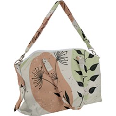 Flora Floral Flower Nature Plant Doodle Canvas Crossbody Bag