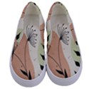 Flora Floral Flower Nature Plant Doodle Kids  Canvas Slip Ons View1