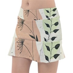 Flora Floral Flower Nature Plant Doodle Classic Tennis Skirt