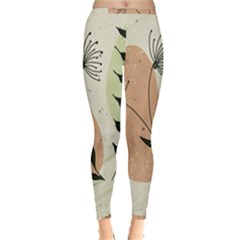 Flora Floral Flower Nature Plant Doodle Inside Out Leggings