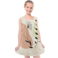 Flora Floral Flower Nature Plant Doodle Kids  Cross Back Dress