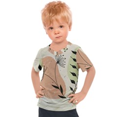 Flora Floral Flower Nature Plant Doodle Kids  Sports T-shirt