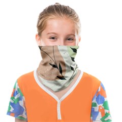 Flora Floral Flower Nature Plant Doodle Face Covering Bandana (kids)