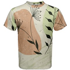 Flora Floral Flower Nature Plant Doodle Men s Cotton T-shirt