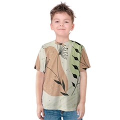 Flora Floral Flower Nature Plant Doodle Kids  Cotton T-shirt