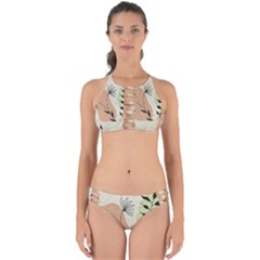 Flora Floral Flower Nature Plant Doodle Perfectly Cut Out Bikini Set