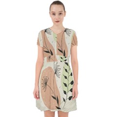 Flora Floral Flower Nature Plant Doodle Adorable In Chiffon Dress