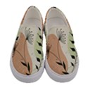 Flora Floral Flower Nature Plant Doodle Women s Canvas Slip Ons View1