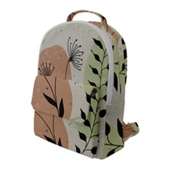 Flora Floral Flower Nature Plant Doodle Flap Pocket Backpack (large) by Maspions