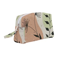 Flora Floral Flower Nature Plant Doodle Wristlet Pouch Bag (medium) by Maspions