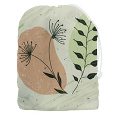 Flora Floral Flower Nature Plant Doodle Drawstring Pouch (3xl)