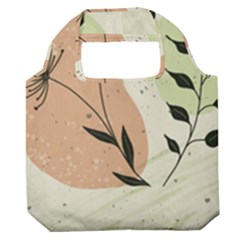 Flora Floral Flower Nature Plant Doodle Premium Foldable Grocery Recycle Bag