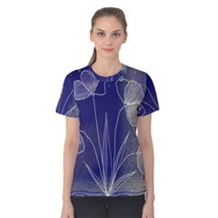 Flower Nature Abstract Art Women s Cotton T-shirt