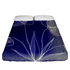 Flower Nature Abstract Art Fitted Sheet (king Size)