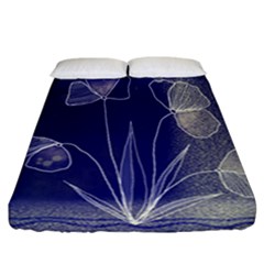 Flower Nature Abstract Art Fitted Sheet (california King Size)