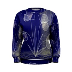 Flower Nature Abstract Art Women s Sweatshirt