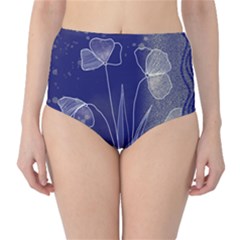 Flower Nature Abstract Art Classic High-waist Bikini Bottoms